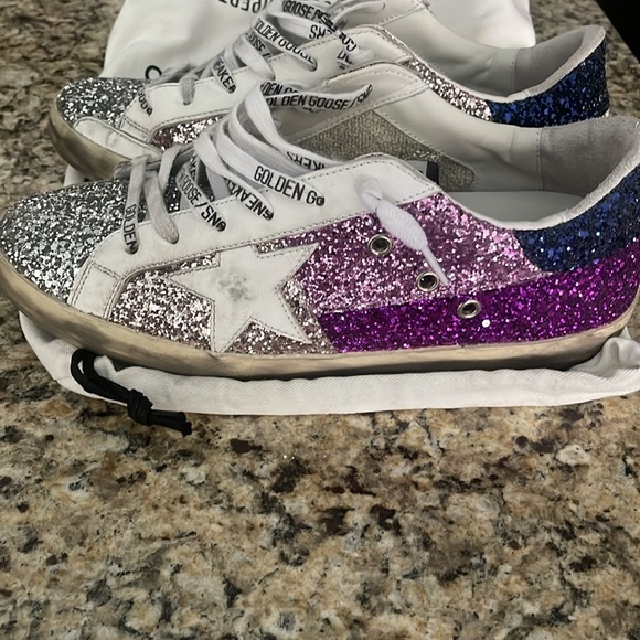 Golden goose all star multi glitter as pictured worn gently a handful of times - Picture 4 of 13